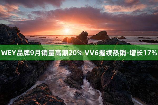 WEY品牌9月销量高潮20% VV6握续热销-增长17%