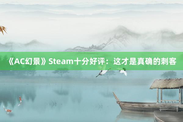 《AC幻景》Steam十分好评：这才是真确的刺客