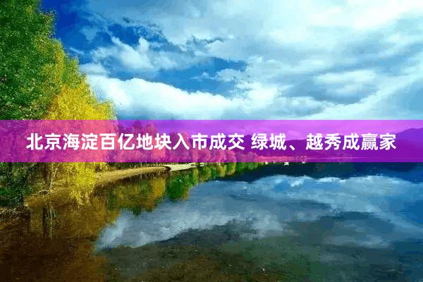 北京海淀百亿地块入市成交 绿城、越秀成赢家